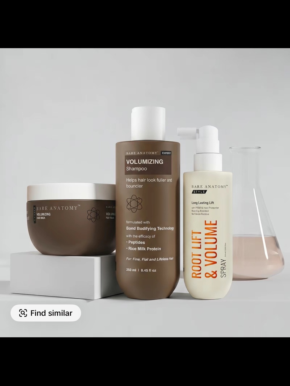 Volumizing Hair Care Set — Brown & Cream